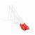 Sabot de glissière toboggan 2,63 m - partie basse - module de remplacement Rouge 1 - vertbaudet enfant 