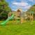 Aire de jeux xxl pistachier bois fsc® Marron - bleu - vert 1 - vertbaudet enfant 