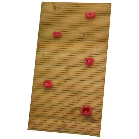 Mur de grimpe pour portique balançoires 2,30 m pour enfants Bois 2 - vertbaudet enfant 