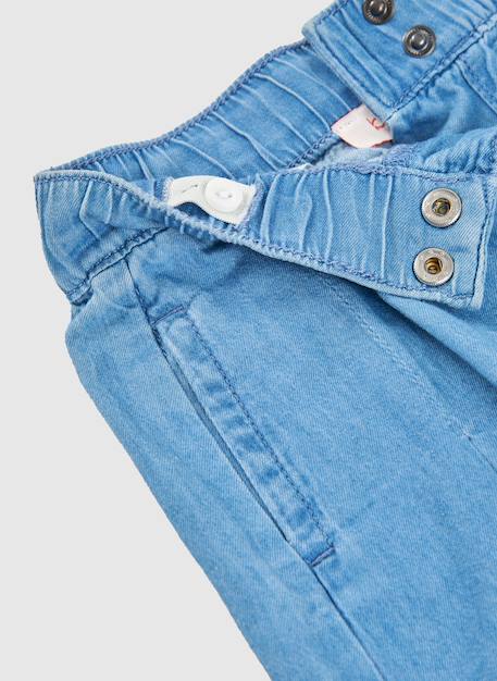 Jupe-short en denim délavé Bleu 3 - vertbaudet enfant 