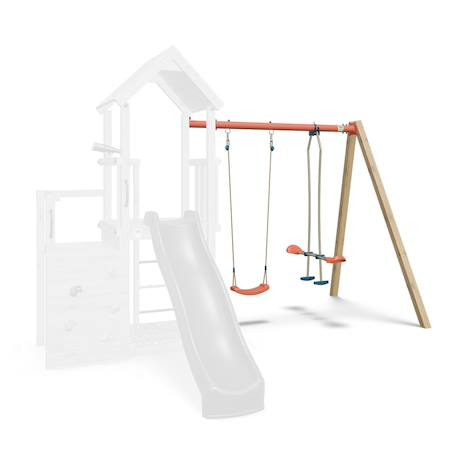 Kit portique balançoire xchange player - extension aire de jeux pour enfants Bois 2 - vertbaudet enfant 