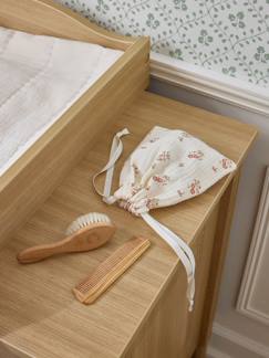 Puériculture-Brosse et peigne bébé en bois