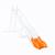 Sabot de glissière toboggan 2,63 m - module de remplacement Orange 3 - vertbaudet enfant 