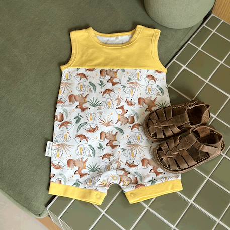 Barboteuse bébé petit envahisseur Jaune 6 - vertbaudet enfant 