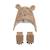 Chapka en sherpa + moufles népal Camel 2 - vertbaudet enfant 