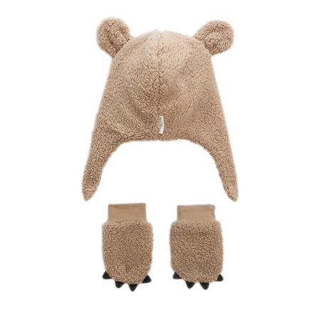 Chapka en sherpa + moufles népal Camel 3 - vertbaudet enfant 