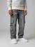 Jean garçon loose battle denim bleached+denim gris 8 - vertbaudet enfant 