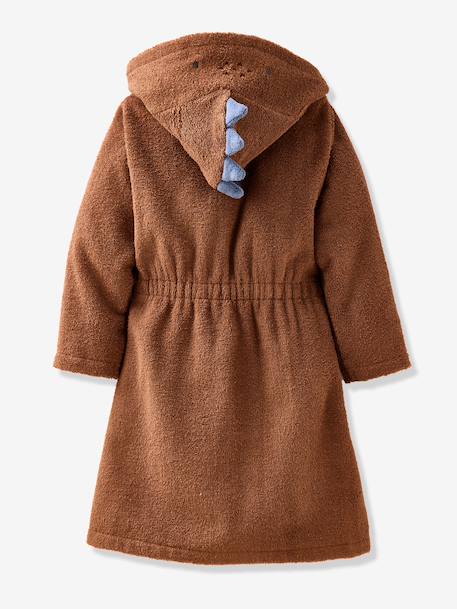 Peignoir enfant Dinosaure personnalisable bleu+camel 12 - vertbaudet enfant 