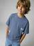 Lot 2 T-shirt manches courtes bleu grisé 2 - vertbaudet enfant 