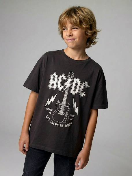 T-shirt rock manches courtes ACDC anthracite 1 - vertbaudet enfant 