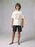 Lot 2 pyjama short surf anthracite 2 - vertbaudet enfant 