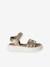 Sandales fille cuir à velcro or 2 - vertbaudet enfant 