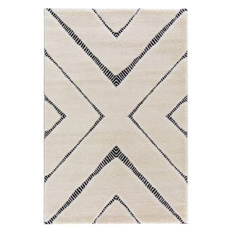 Tapis super doux à reliefs décoratifs kenza Beige sable 1 - vertbaudet enfant 
