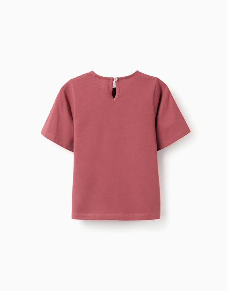 T-shirt en coton avec poche brodée Beige clair+Marrón 5 - vertbaudet enfant 