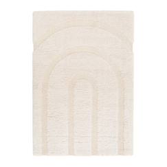 Linge de maison et décoration-Décoration-Tapis shaggy épais en polyester recyclé avec relief arcadia