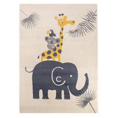 Linge de maison et décoration-Décoration-Tapis-Tapis enfant design et doux à poils ras jungle