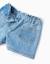 Short en jean avec poches à l'avant Bleu clair 3 - vertbaudet enfant 
