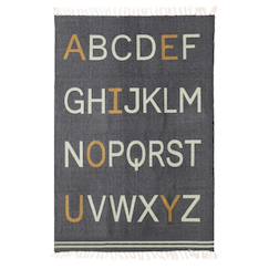 Linge de maison et décoration-Décoration-Tapis enfant en coton alphabet