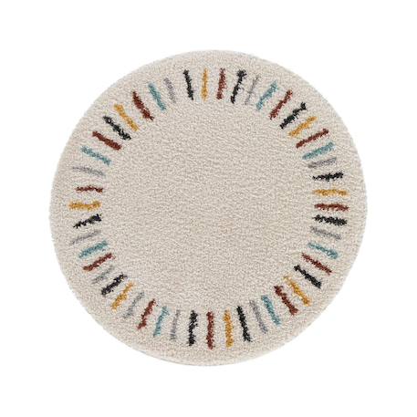 Tapis enfant rond tout doux arpege Beige sable 1 - vertbaudet enfant 