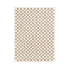 Linge de maison et décoration-Décoration-Tapis-Tapis damier poils longs doux et volumineux checkers