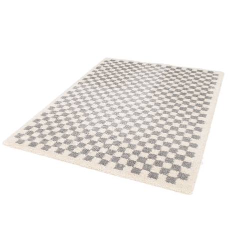 Tapis damier poils longs doux et volumineux checkers Beige sable+Bleu naturel+Gris minéral+Jaune naturel+Rose poudrée+Terracotta+Vert naturel 17 - vertbaudet enfant 