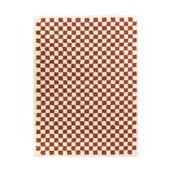 Linge de maison et décoration-Décoration-Tapis-Tapis damier poils longs doux et volumineux checkers
