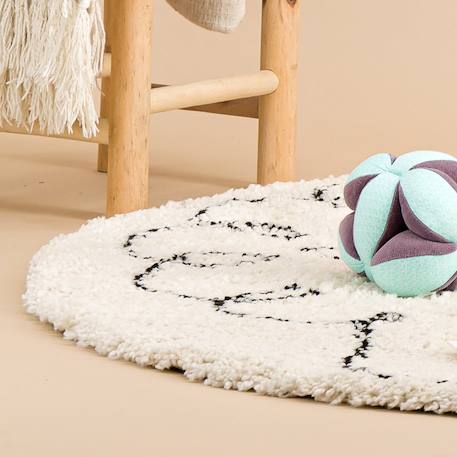 Tapis enfant rond doux et épais petit mouton Beige sable 5 - vertbaudet enfant 