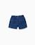 Short en jean avec taille paperbag et poches Bleu+Bleu clair 2 - vertbaudet enfant 