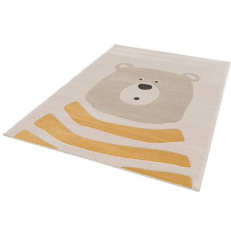 Tapis enfant doux et résistant teddy Jaune naturel 5 - vertbaudet enfant 