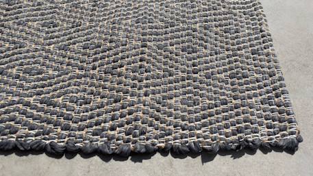 Tapis en fibres recyclées tissé à la main pessoa Bleu naturel+Gris minéral+Rose poudrée 11 - vertbaudet enfant 
