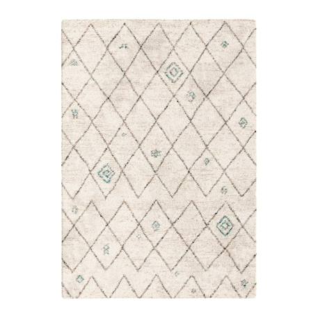 Tapis shaggy ethnique doux et volumineux diamond Beige sable 1 - vertbaudet enfant 