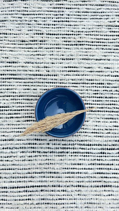 Tapis en coton recyclé tissé à la main bartolo Gris minéral 3 - vertbaudet enfant 