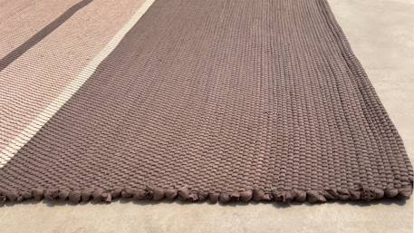 Tapis en fibres recyclées tissé à la main leonor Beige sable+Bleu naturel+Rose poudrée+Vert naturel 6 - vertbaudet enfant 