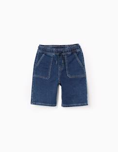 Short midi en jean avec cordon de serrage  - vertbaudet enfant