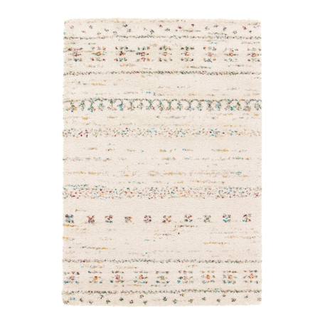 Tapis shaggy ethnique doux et volumineux bloom Beige sable 1 - vertbaudet enfant 