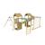 Aire de jeux xxl double tours camélée bois fsc® Marron - bleu - vert 2 - vertbaudet enfant 
