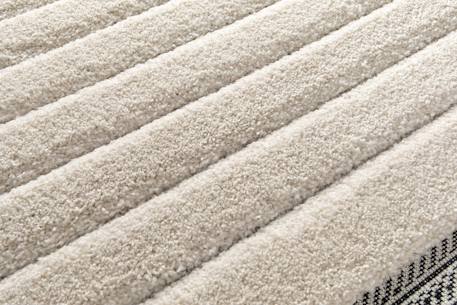 Tapis doux à reliefs aligne Beige sable 6 - vertbaudet enfant 