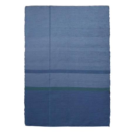 Tapis en fibres recyclées tissé à la main leonor Beige sable+Bleu naturel+Rose poudrée+Vert naturel 7 - vertbaudet enfant 