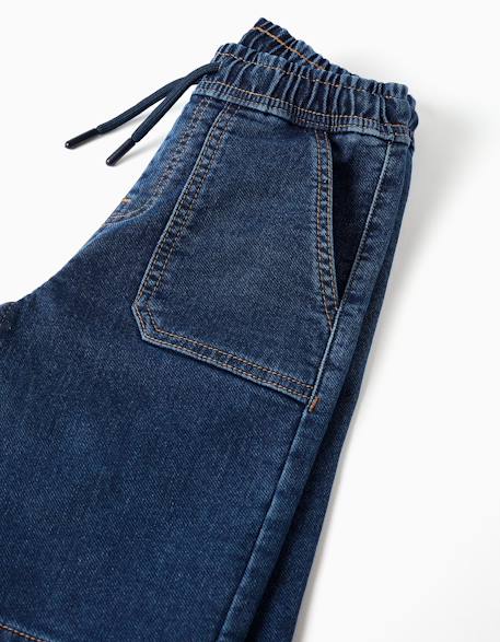 Short midi en jean avec cordon de serrage Bleu 4 - vertbaudet enfant 