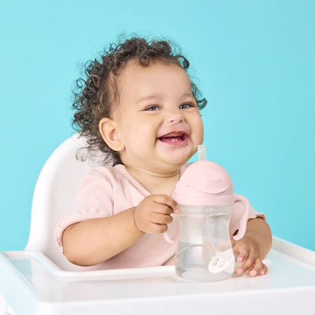 Tasse d'apprentissage 3 en 1 gobelet évolutif bébé Bleu+Rose 8 - vertbaudet enfant 