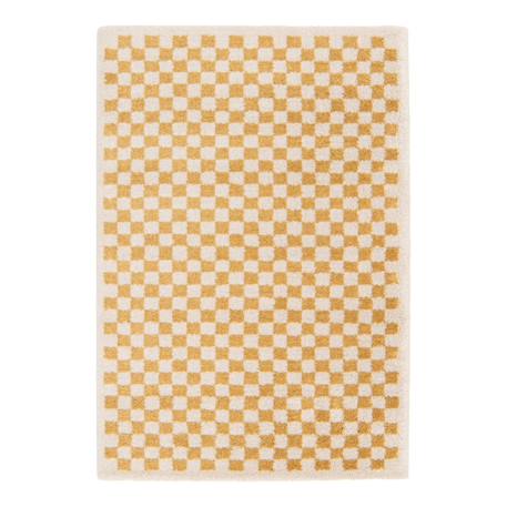 Tapis damier poils longs doux et volumineux checkers Beige sable+Bleu naturel+Gris minéral+Jaune naturel+Rose poudrée+Terracotta+Vert naturel 19 - vertbaudet enfant 