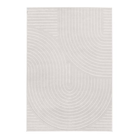 Tapis super doux très graphique volute Gris minéral 1 - vertbaudet enfant 