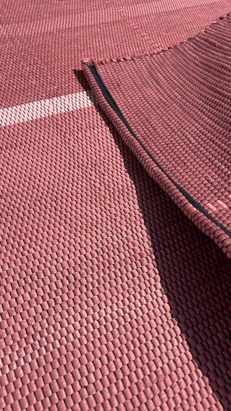 Tapis en fibres recyclées tissé à la main leonor Beige sable+Bleu naturel+Rose poudrée+Vert naturel 15 - vertbaudet enfant 
