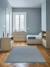 Tapis en fibres recyclées tissé à la main pessoa Bleu naturel+Gris minéral+Rose poudrée 2 - vertbaudet enfant 