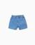 Short en jean avec taille paperbag et poches Bleu+Bleu clair 5 - vertbaudet enfant 