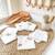 Lingettes bébé lavables 8 pièces gallina Écru 2 - vertbaudet enfant 