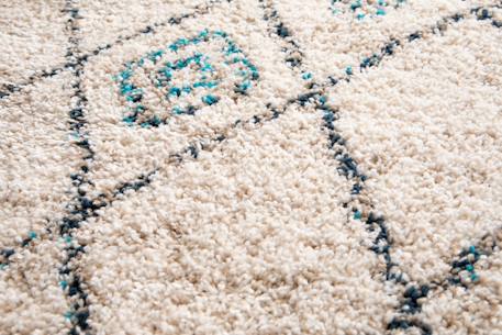 Tapis shaggy ethnique doux et volumineux diamond Beige sable 6 - vertbaudet enfant 