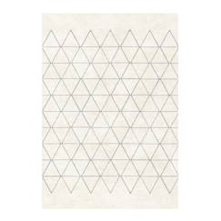 Linge de maison et décoration-Décoration-Tapis-Tapis géométrique à poils ras effet velours isocele