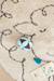 Tapis enfant rond doux et épais petit mouton Beige sable 3 - vertbaudet enfant 