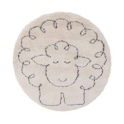 Linge de maison et décoration-Décoration-Tapis-Tapis enfant rond doux et épais petit mouton
